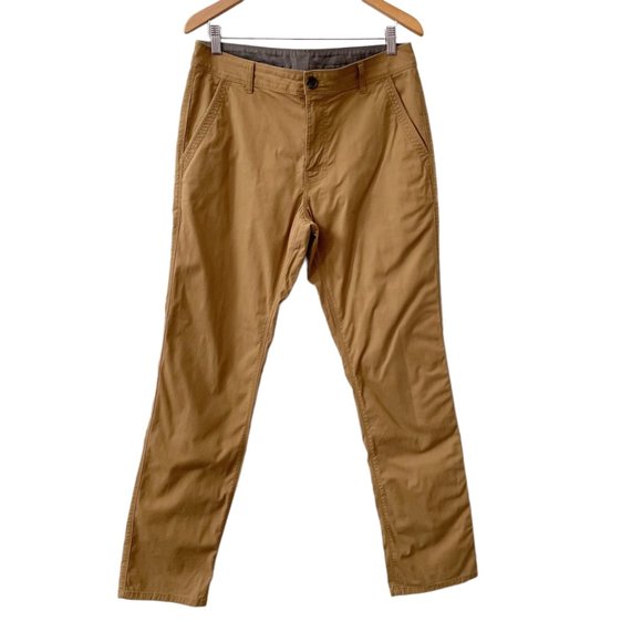 Prana Other - Prana McClee Khaki Straight Fit Chino Pants Men's Size 32 Bedrock Classic Career